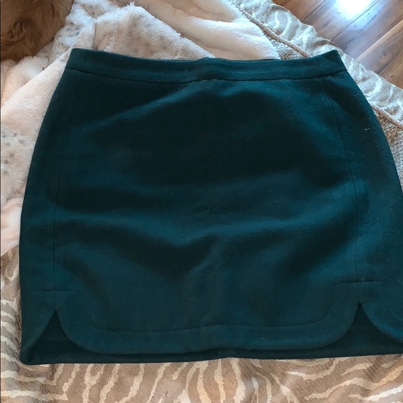Green wool skirt J Crew - Picture 1 of 3